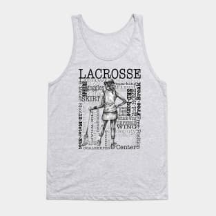 Lacrosse Montage (Female-Border) Tank Top